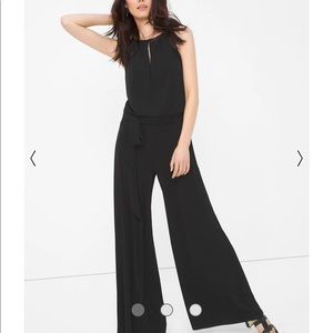 White House Black Market wide leg keyhole jumpsuit